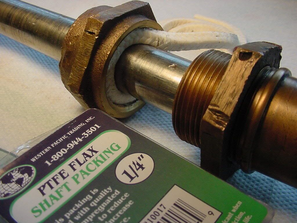 Chris Craft Commander Forum Prop shaft packing......... use 1/4" for